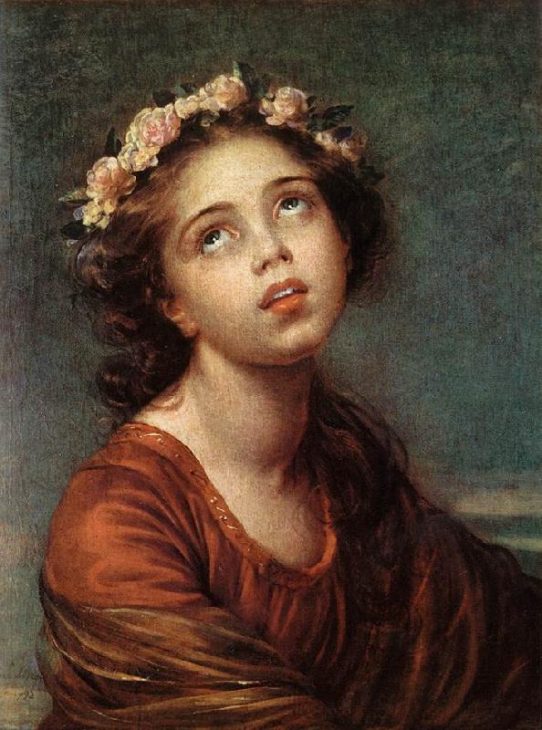 VIGEE-LEBRUN, Elisabeth The Daughter's Portrait   RT France oil painting art